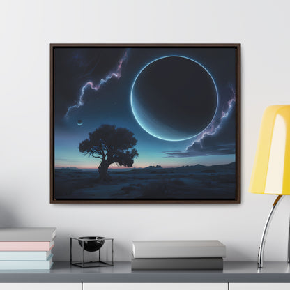 Eclipse of the Silent Horizon - Gallery Canvas Wraps, Horizontal Frame