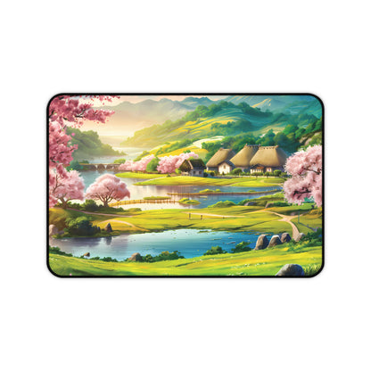 Idyllic Anime Village - Desk Mat