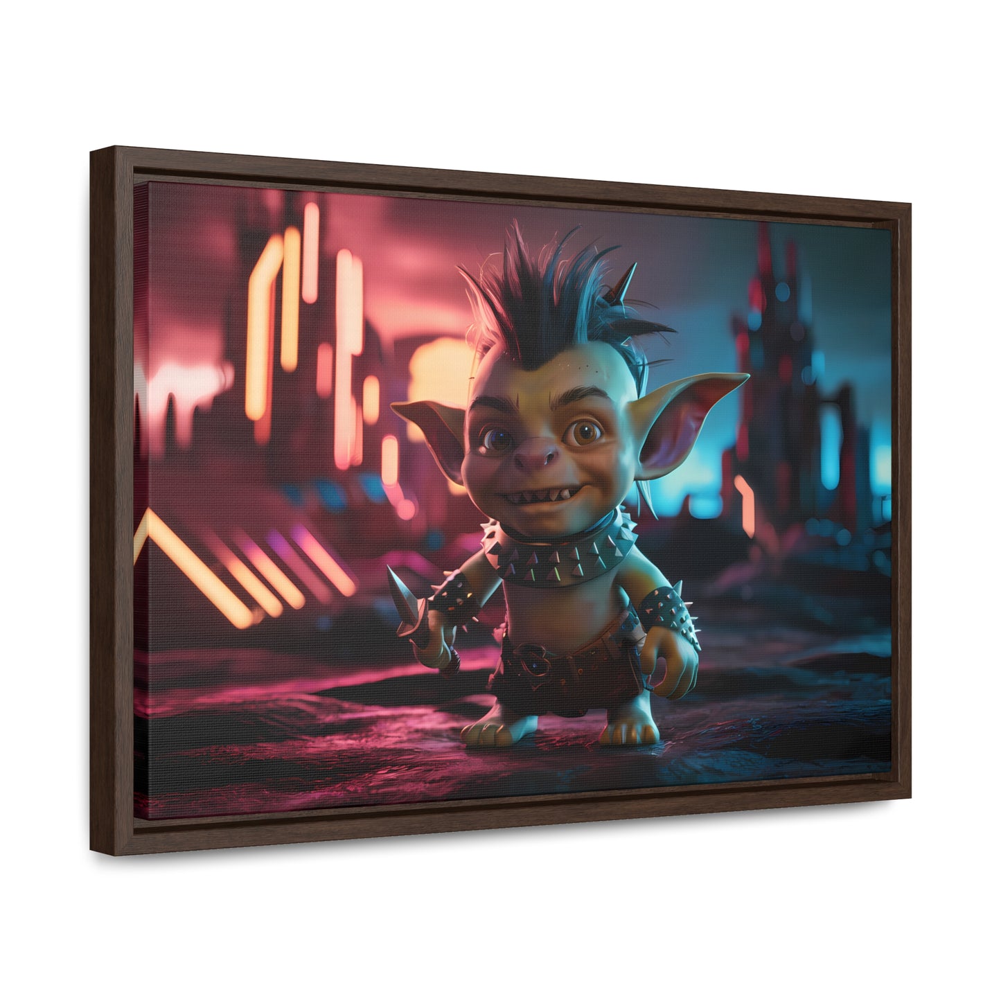 Goblin of the Neon Wastelands - Gallery Canvas Wraps, Horizontal Frame