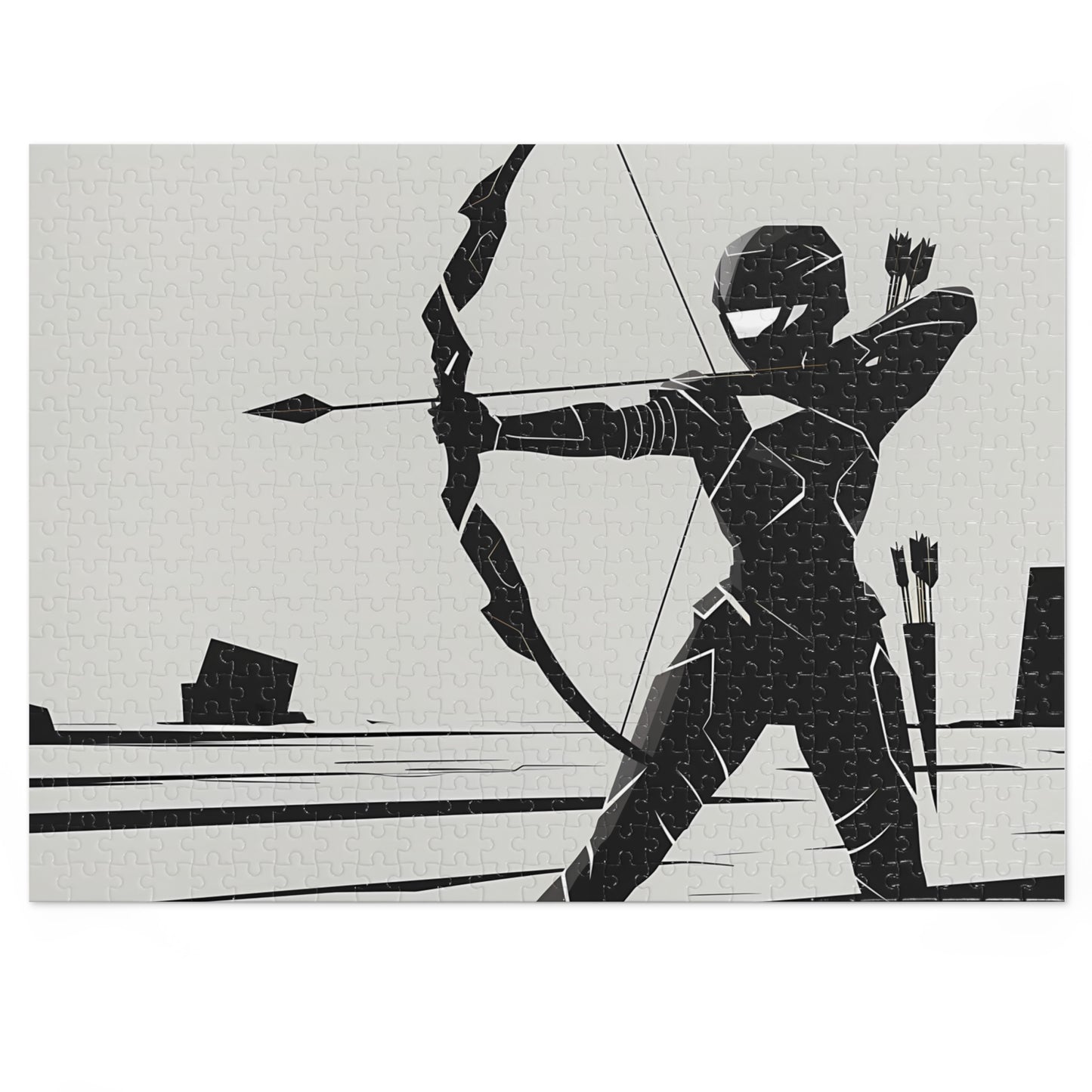 Archer in Shadow Armor - Jigsaw Puzzle (30, 110, 252, 500,1000-Piece)