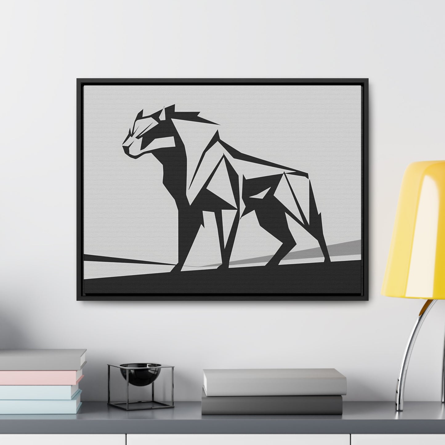 Geometric Beast - Gallery Canvas Wraps, Horizontal Frame