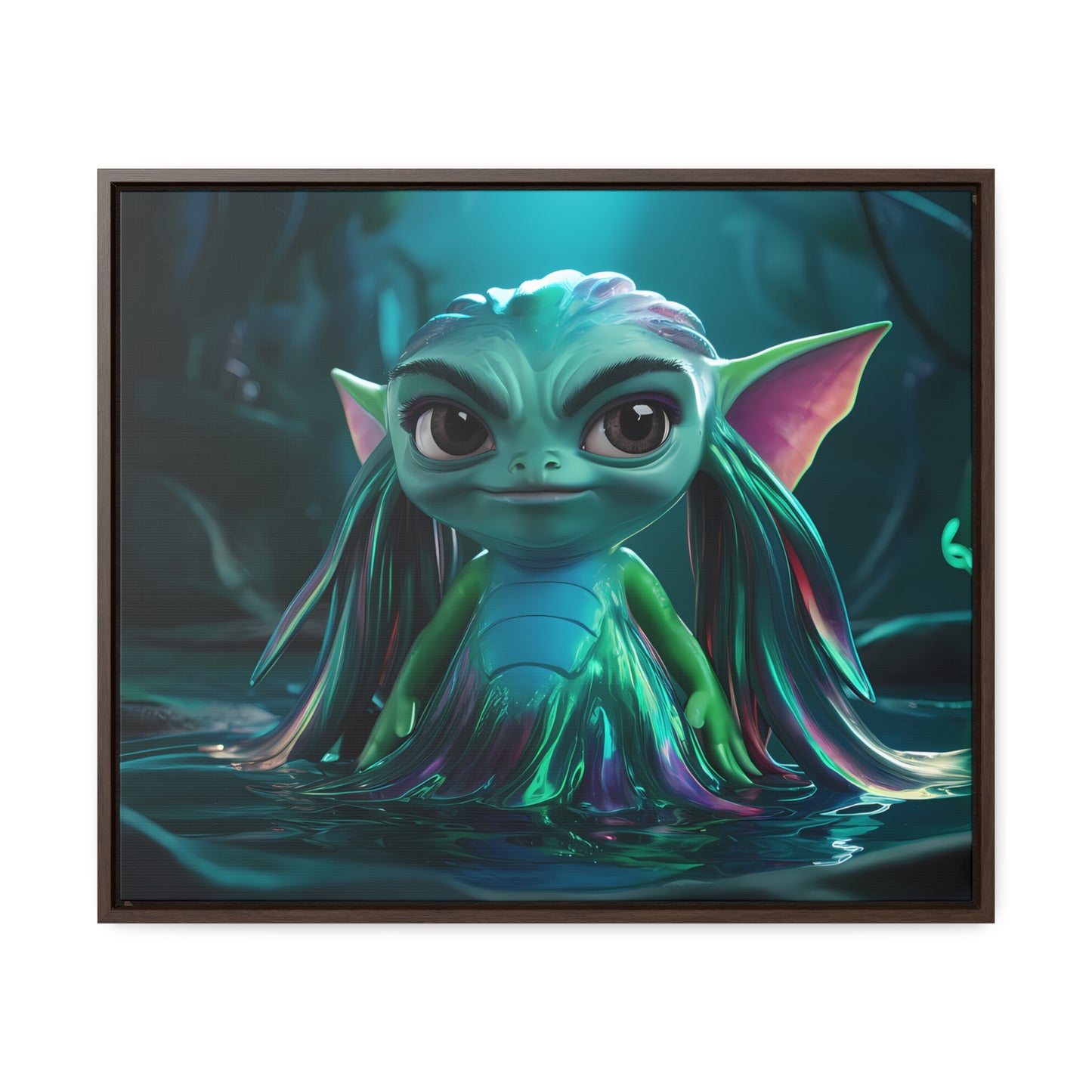 Guardian of the Enchanted Lagoon - Gallery Canvas Wraps, Horizontal Frame