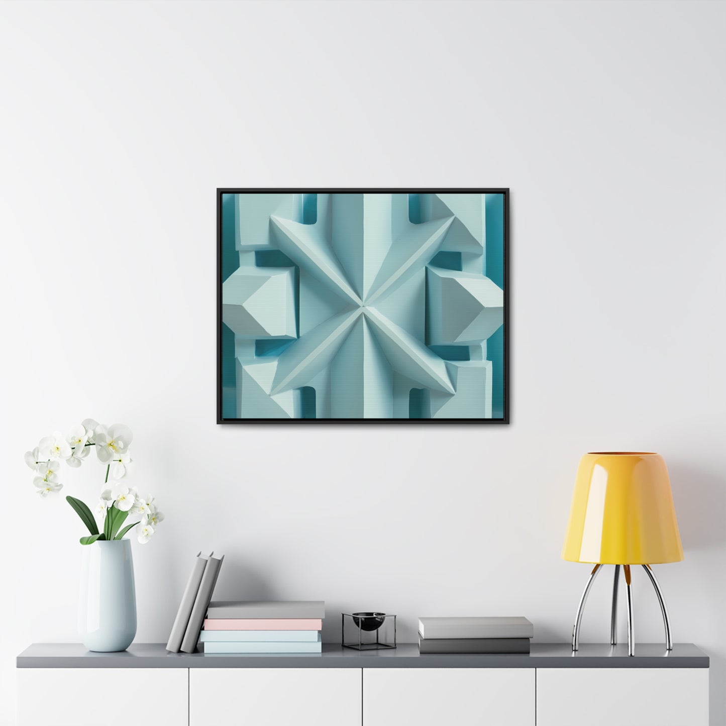 Fractal Symmetry in Ice - Gallery Canvas Wraps, Horizontal Frame