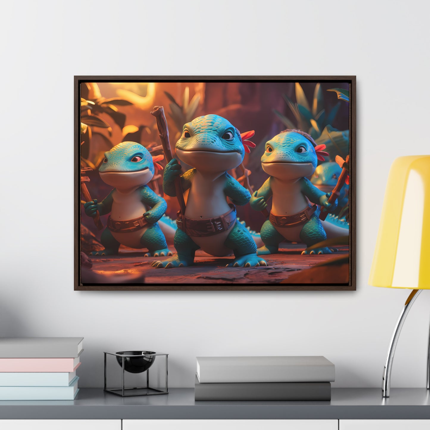 Guardians of the Jungle Tribe - Gallery Canvas Wraps, Horizontal Frame