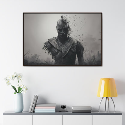 "Fragmented Warrior" - Gallery Canvas Wraps, Horizontal Frame