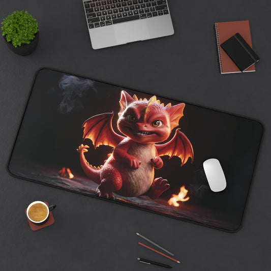 Cute pouting Dragon - Desk Mat