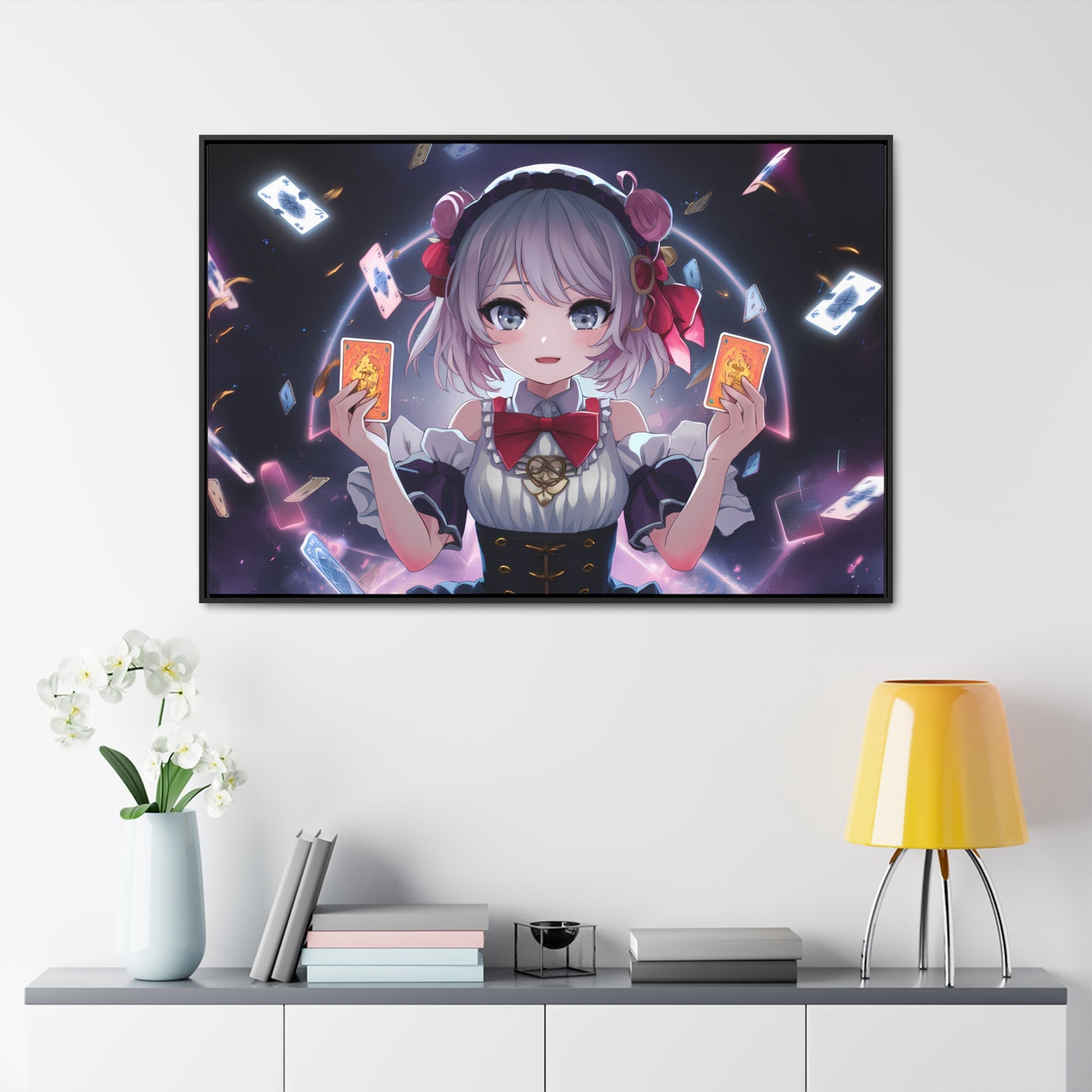 "Arcane Card Mastery" - Gallery Canvas Wraps, Horizontal Frame