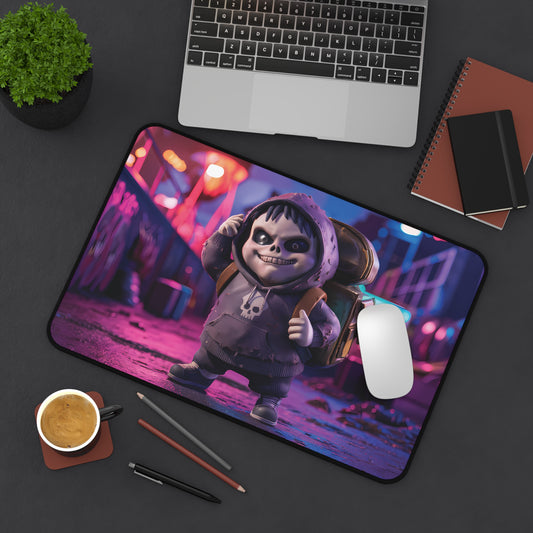 Cute Punk Rock Skeleton - Desk Mat