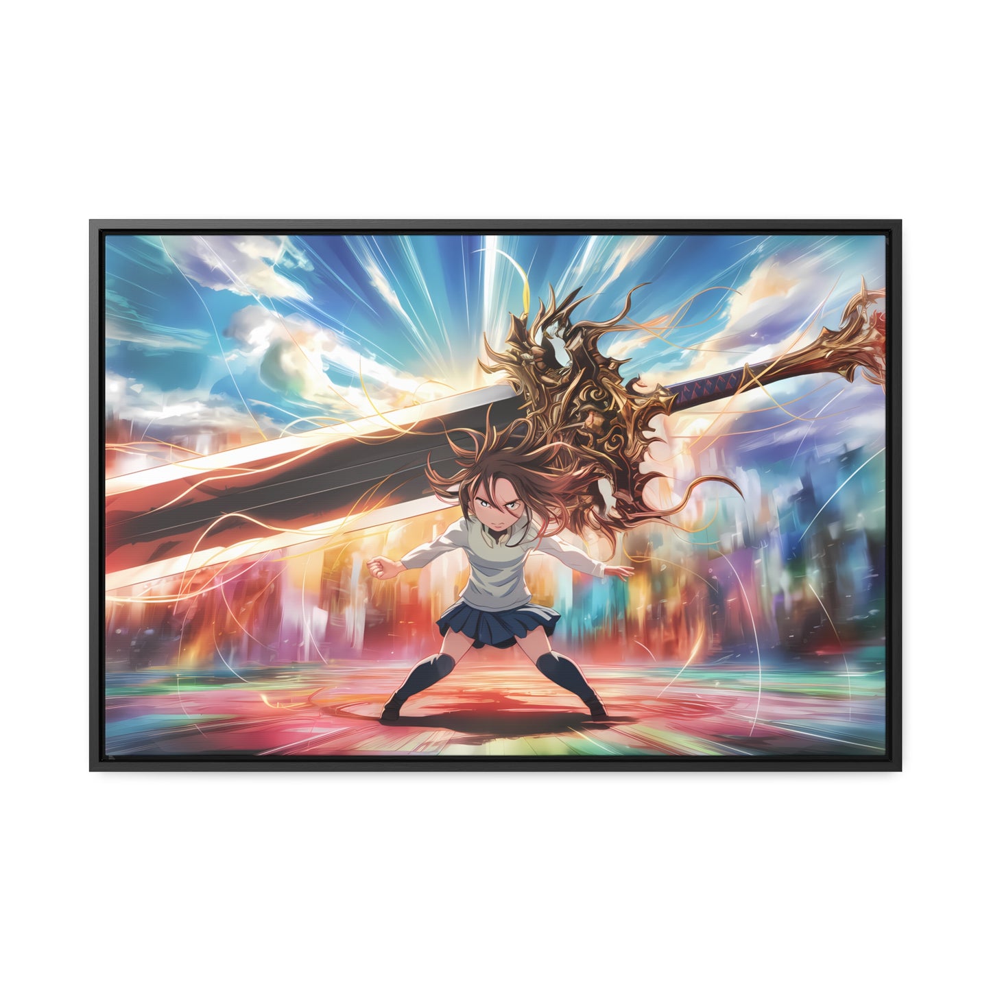 Blade of the Infinite Resolve - Gallery Canvas Wraps, Horizontal Frame