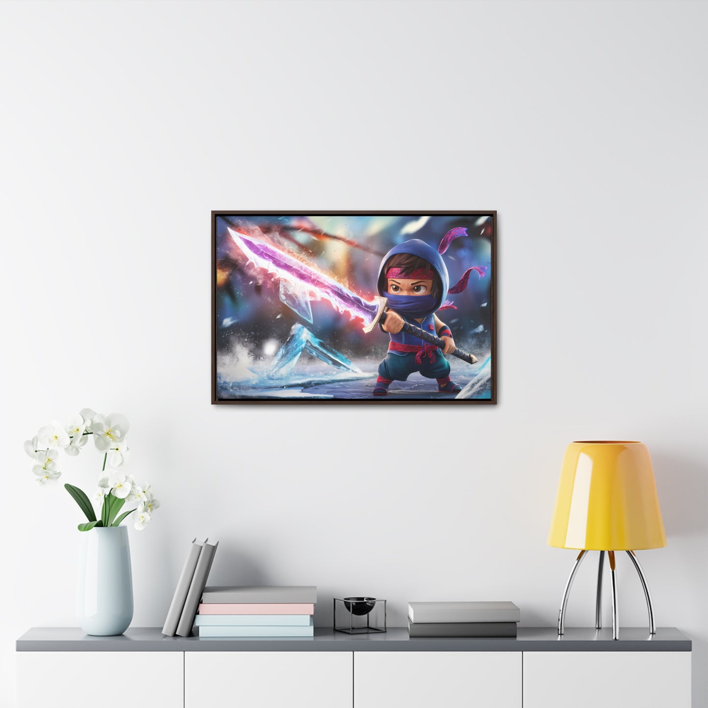 Blade of the Frozen Shadow - Gallery Canvas Wraps, Horizontal Frame