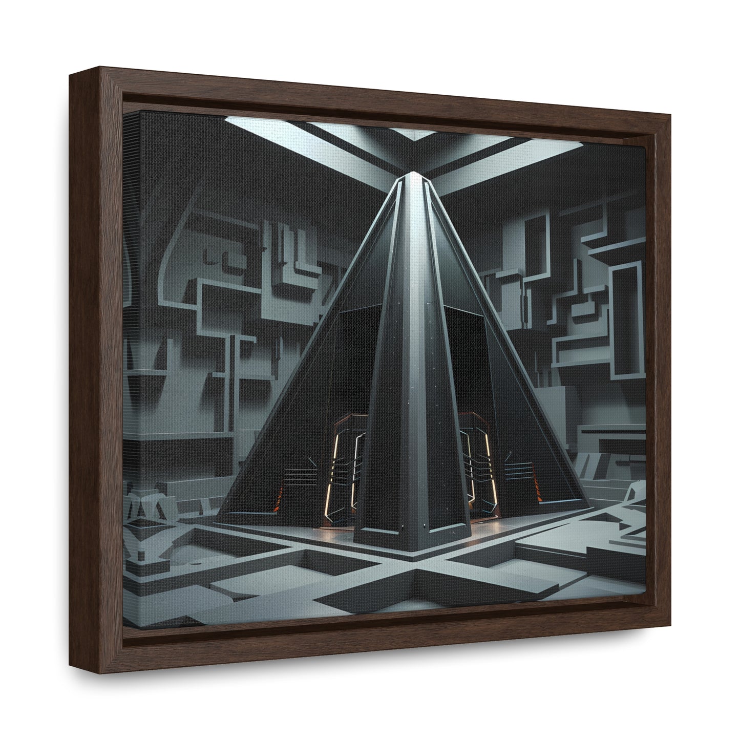 Sanctum of the Obsidian Pyramid - Gallery Canvas Wraps, Horizontal Frame