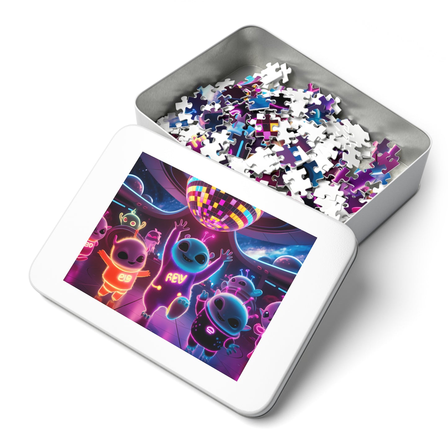 Galactic Neon Dance Party - Jigsaw Puzzle (30, 110, 252, 500,1000-Piece)