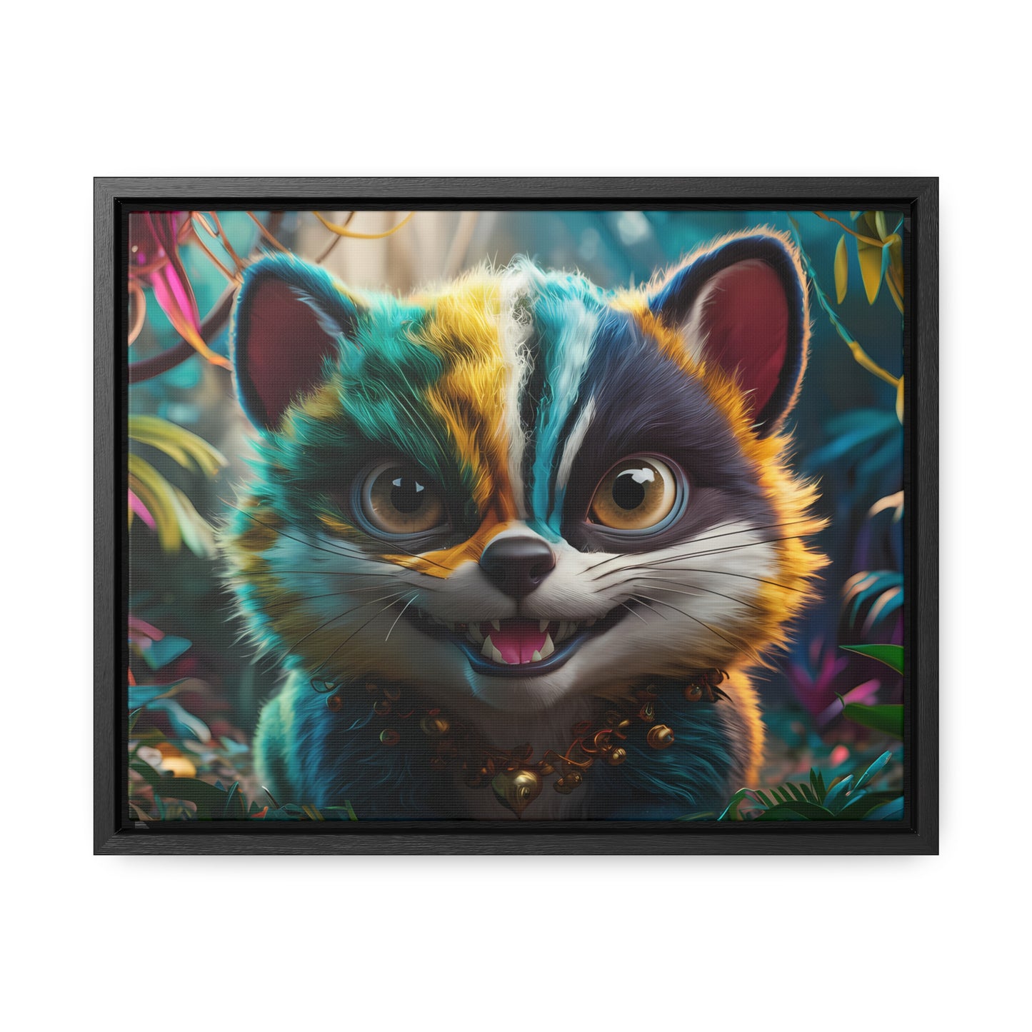 Jungle Mischief - Gallery Canvas Wraps, Horizontal Frame