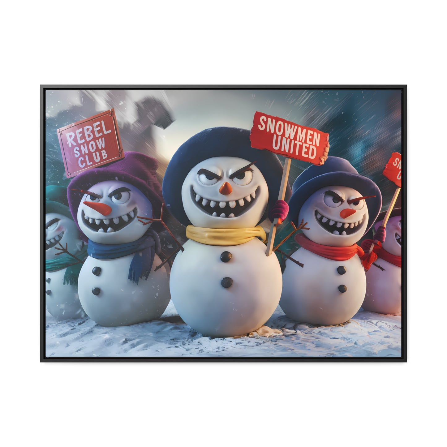 Frosty Revolt - Gallery Canvas Wraps, Horizontal Frame