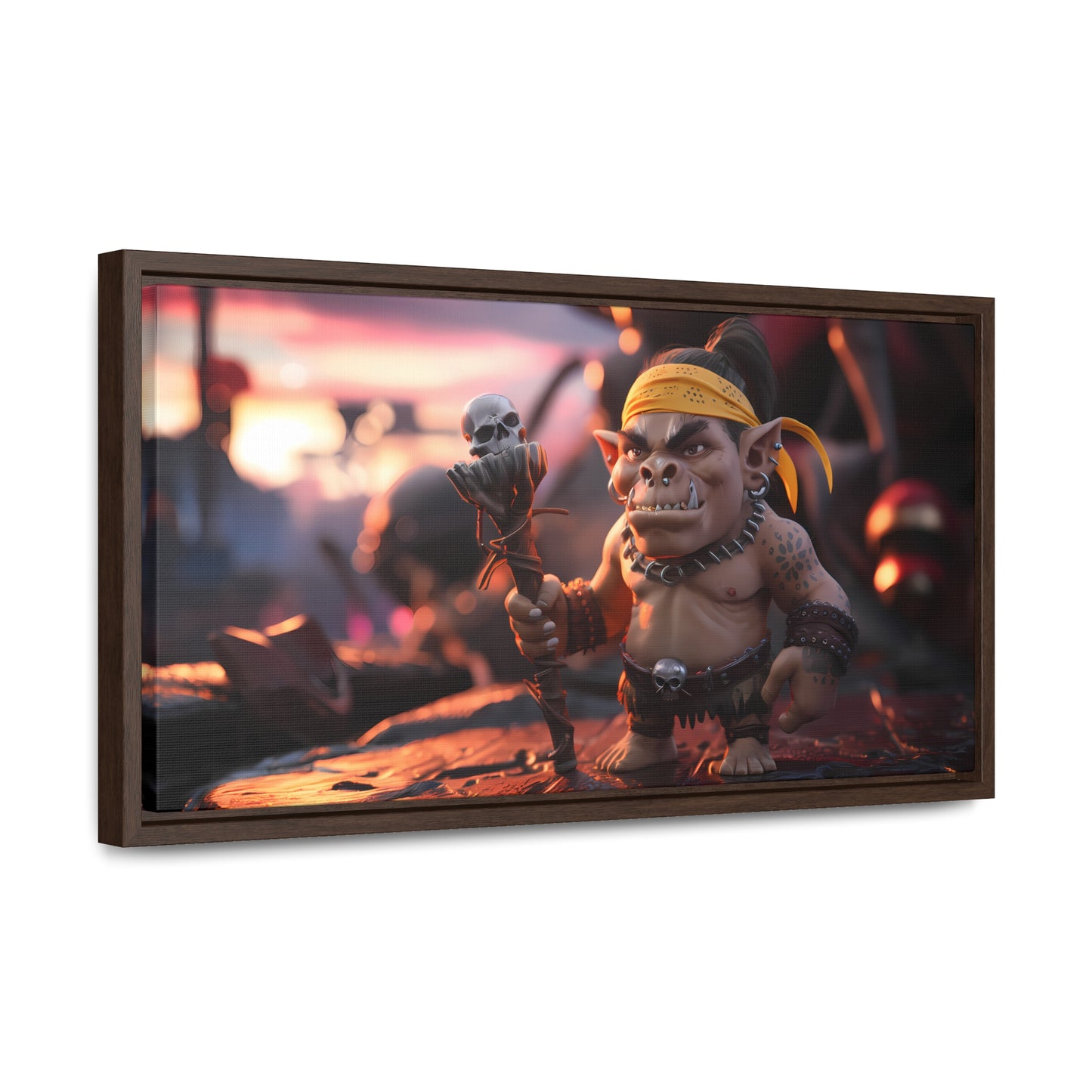 Goblin Warlord at Sunset - Gallery Canvas Wraps, Horizontal Frame