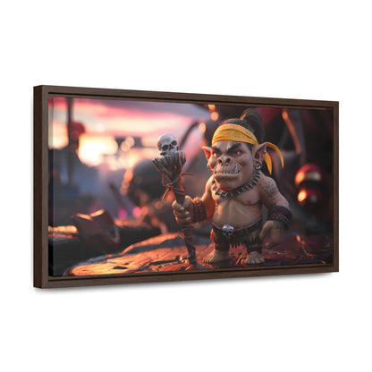 Goblin Warlord at Sunset - Gallery Canvas Wraps, Horizontal Frame