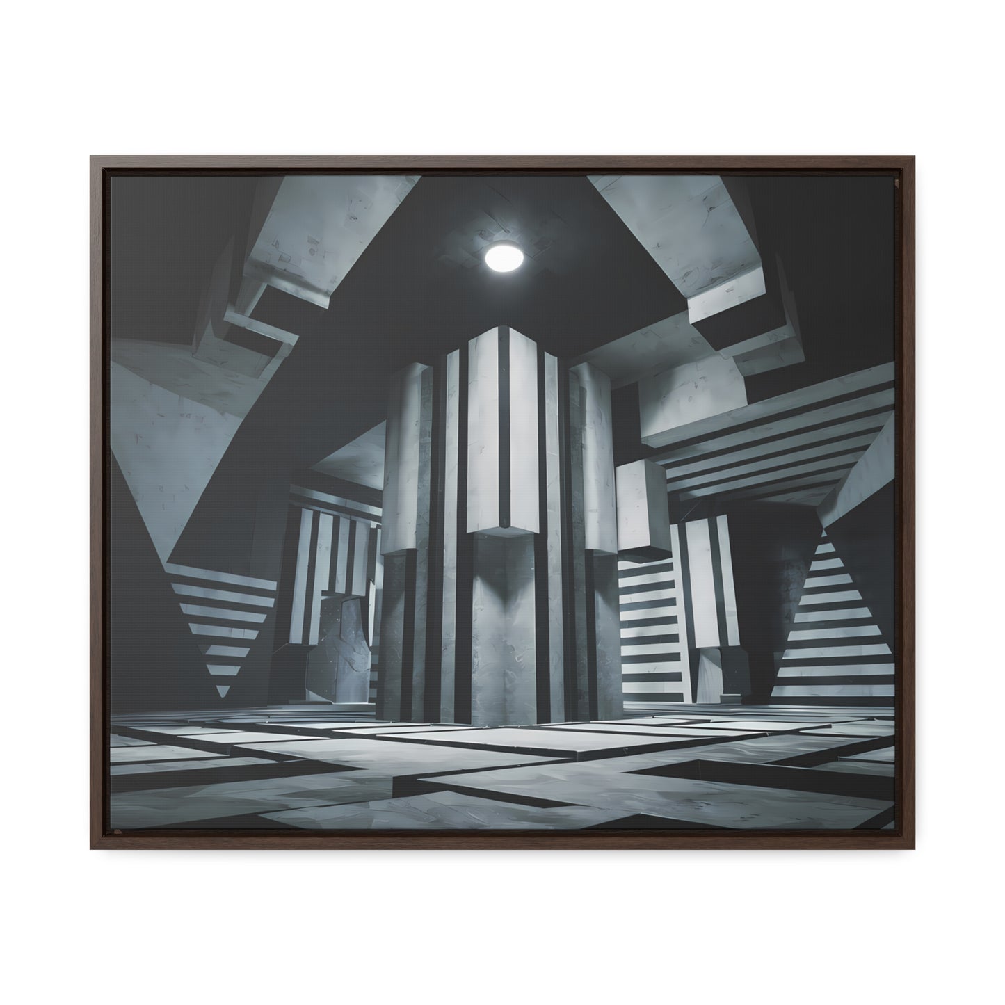 The Geometry of Shadows - Gallery Canvas Wraps, Horizontal Frame