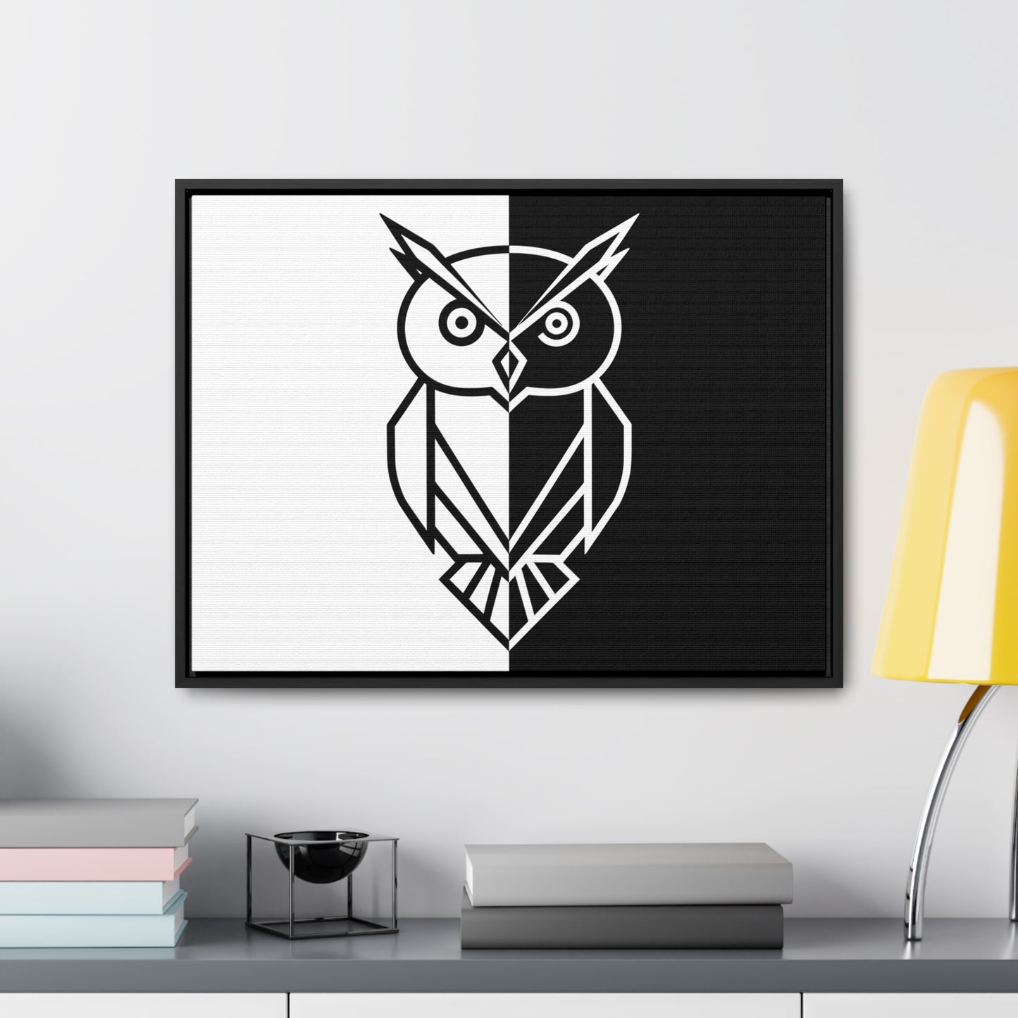 Duality of the Owl - Gallery Canvas Wraps, Horizontal Frame