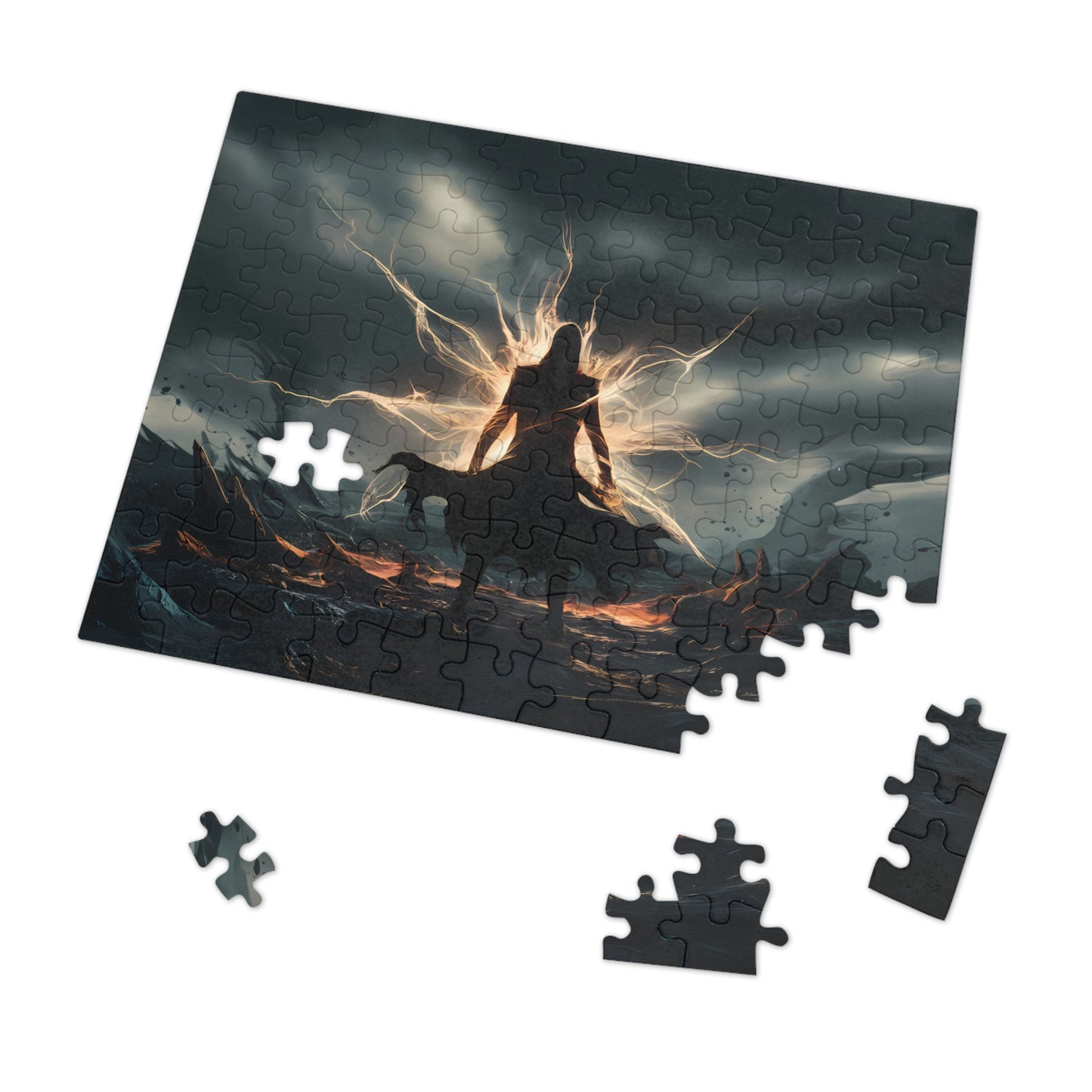 Magical Fire Warrior - Jigsaw Puzzle (30, 110, 252, 500,1000-Piece)