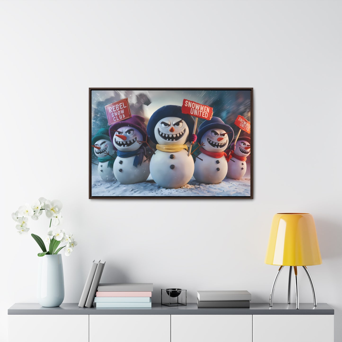 Frosty Revolt - Gallery Canvas Wraps, Horizontal Frame