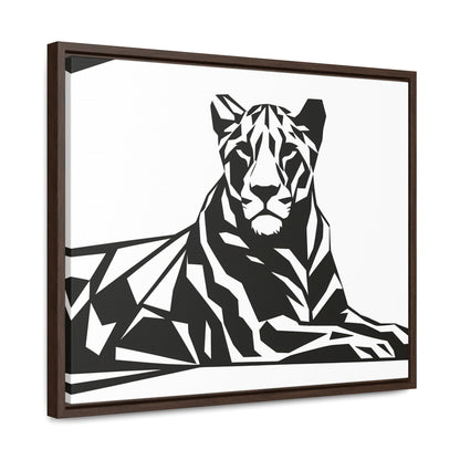 Majestic Geometric Tiger - Gallery Canvas Wraps, Horizontal Frame