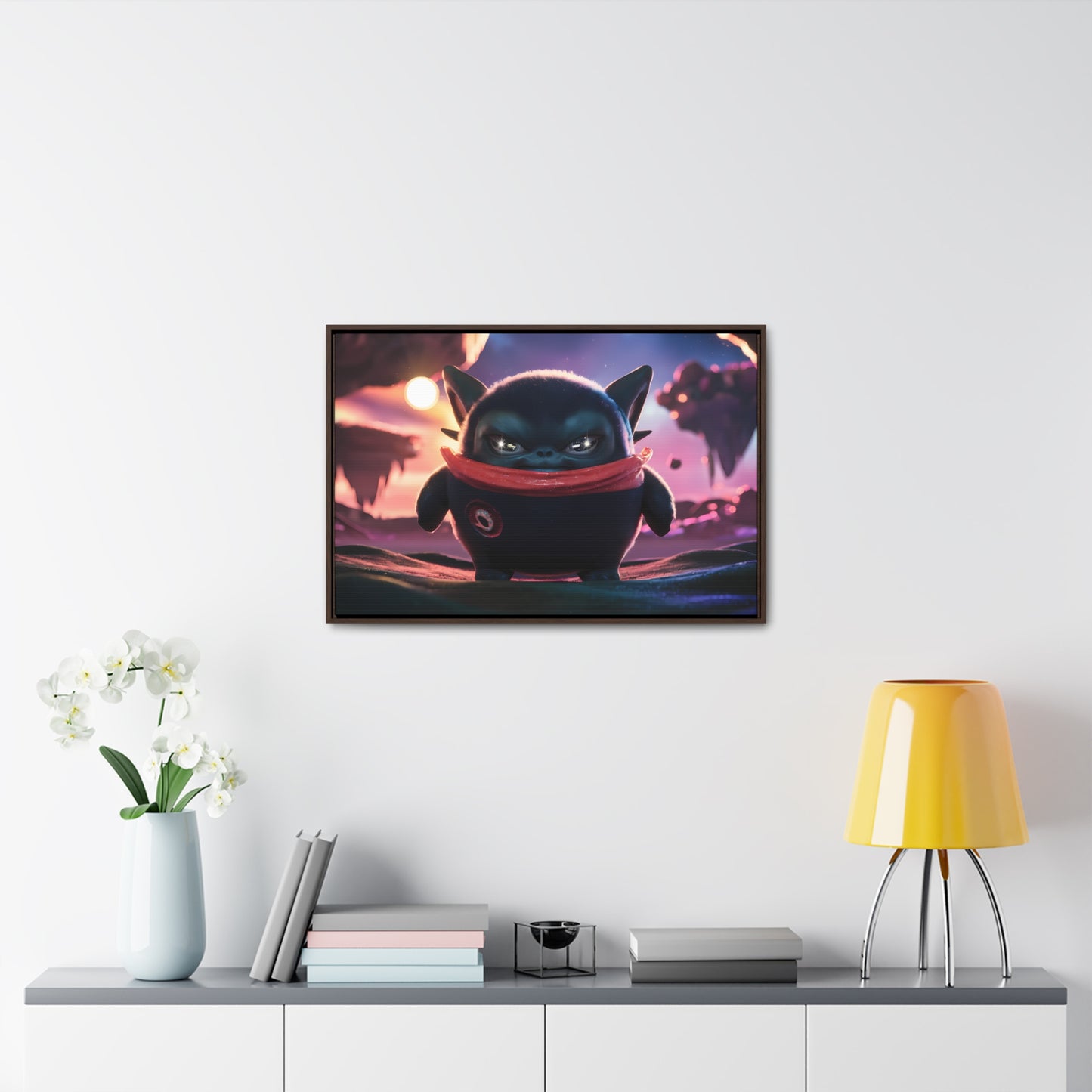 "Guardian of the Floating Isles" - Gallery Canvas Wraps, Horizontal Frame