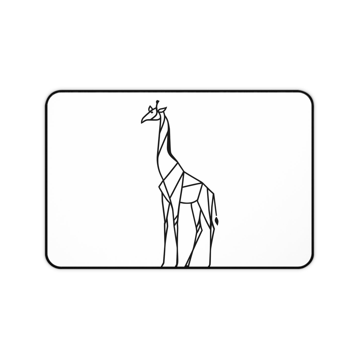 "Geometric Giraffe" - Desk Mat