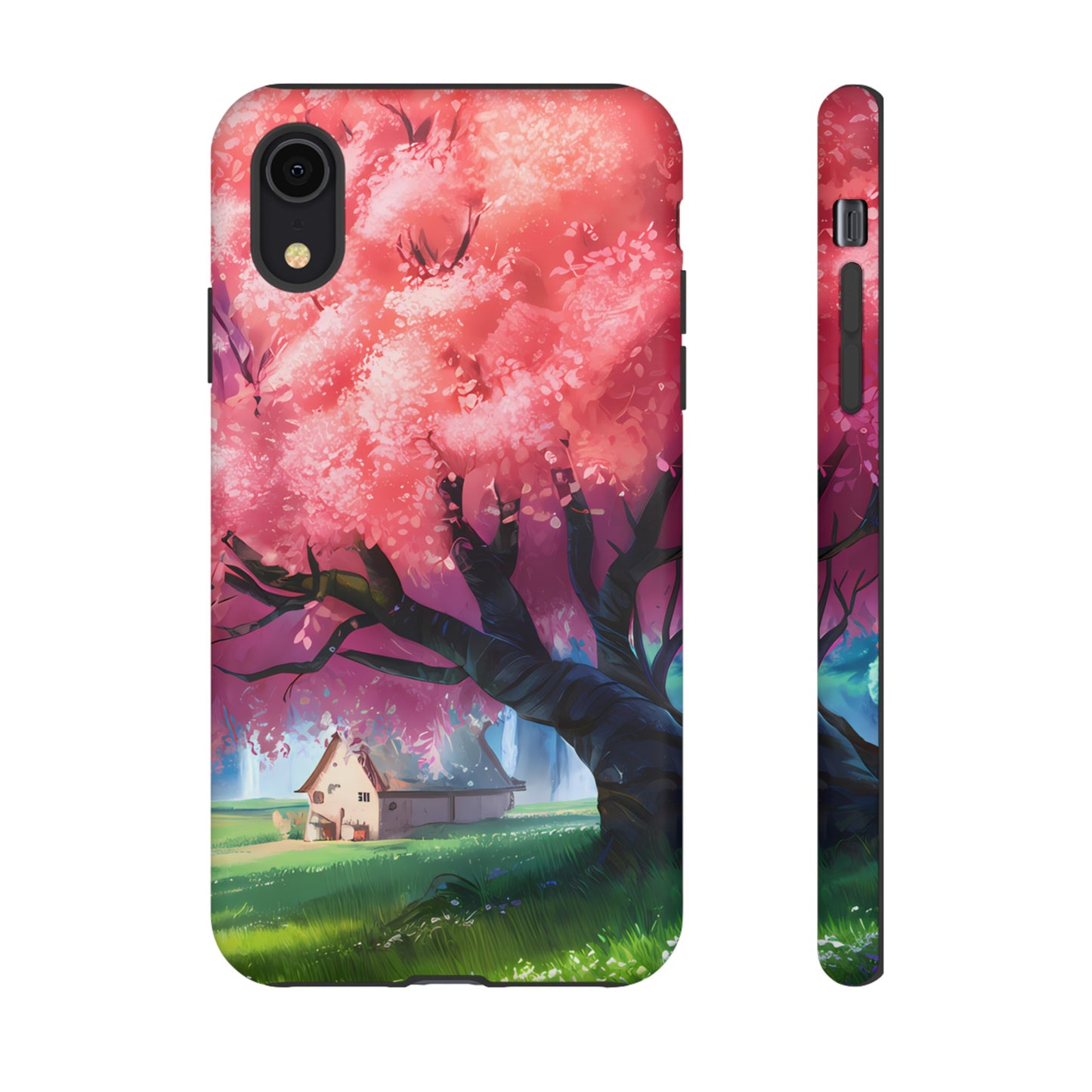 Idyllic Cherry Blossom and a Hut - Smartphone Tough Cases