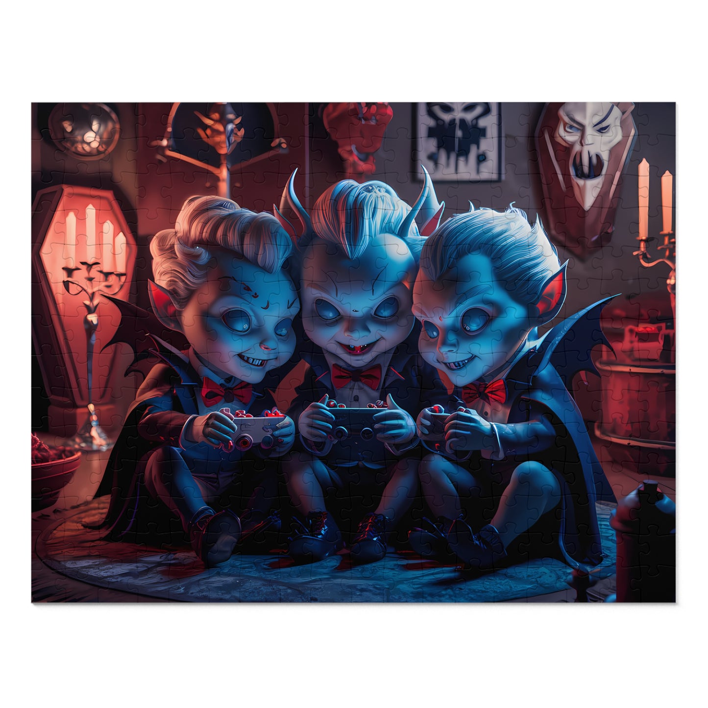 Little Vampires' Game Night - Jigsaw Puzzle (30, 110, 252, 500,1000-Piece)