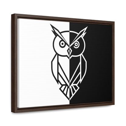 Duality of the Owl - Gallery Canvas Wraps, Horizontal Frame