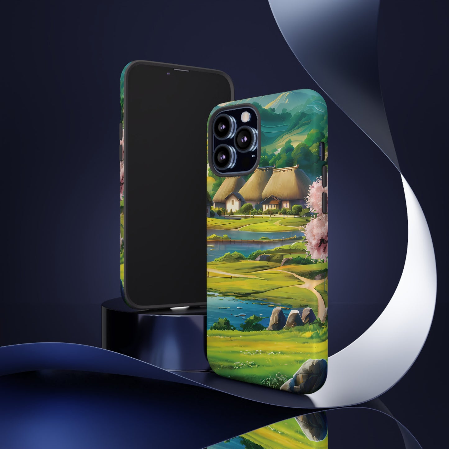 Idyllic Anime Village - Smartphone Tough Cases