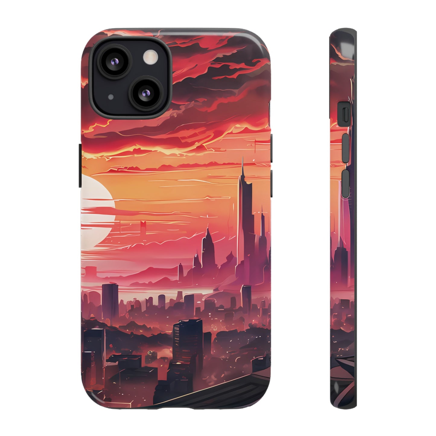 Anime City at Dawn - Smartphone Tough Cases