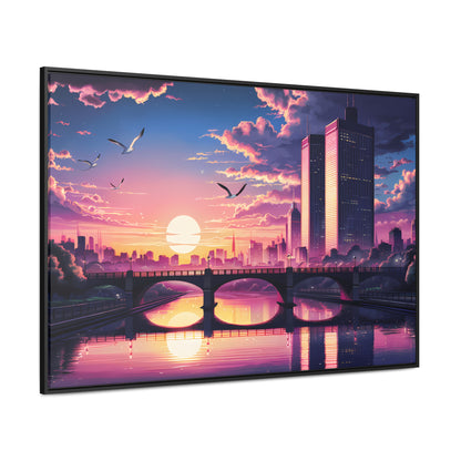 Twilight Reflections - Gallery Canvas Wraps, Horizontal Frame