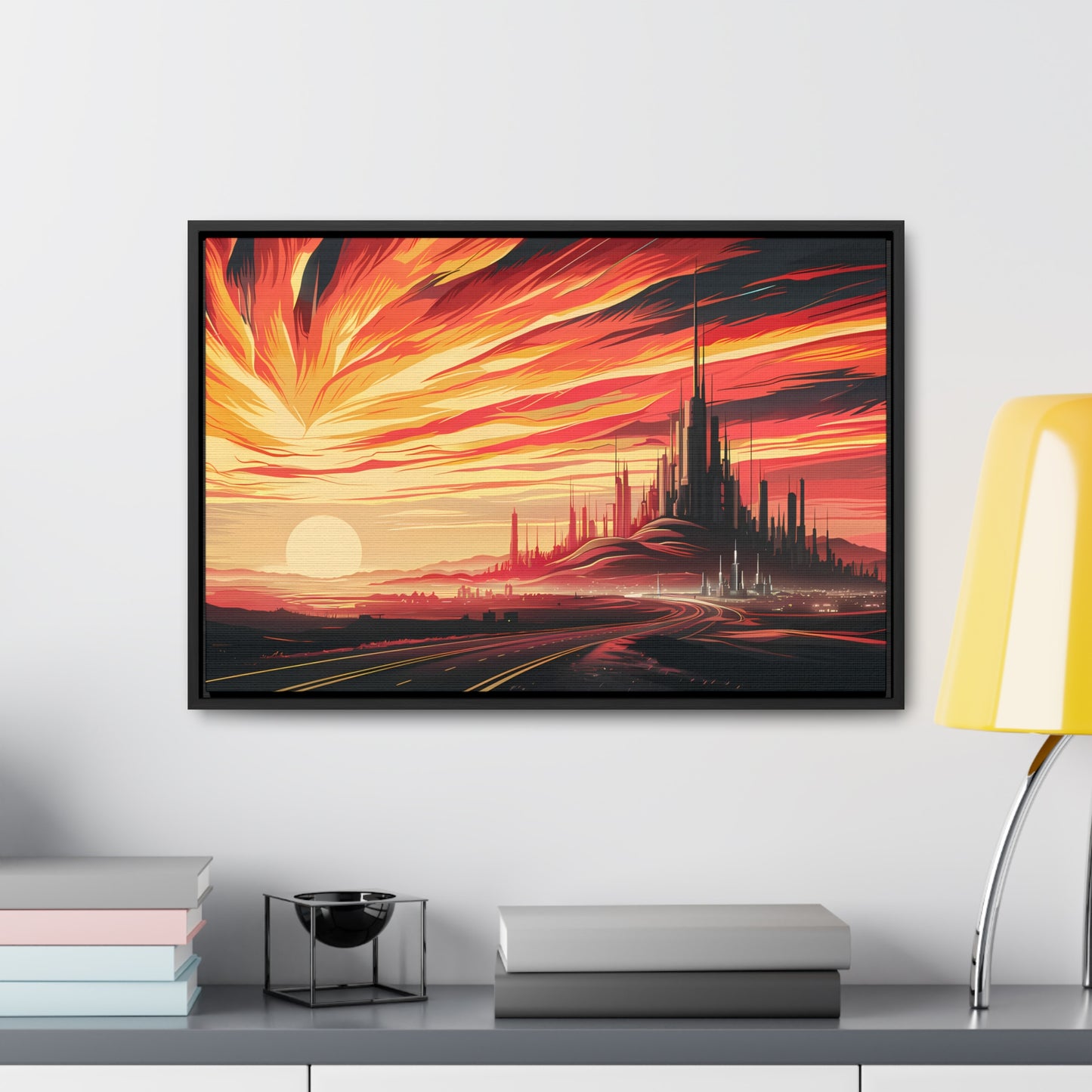 Twilight of the Metropolis - Gallery Canvas Wraps, Horizontal Frame