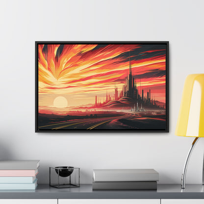 Twilight of the Metropolis - Gallery Canvas Wraps, Horizontal Frame